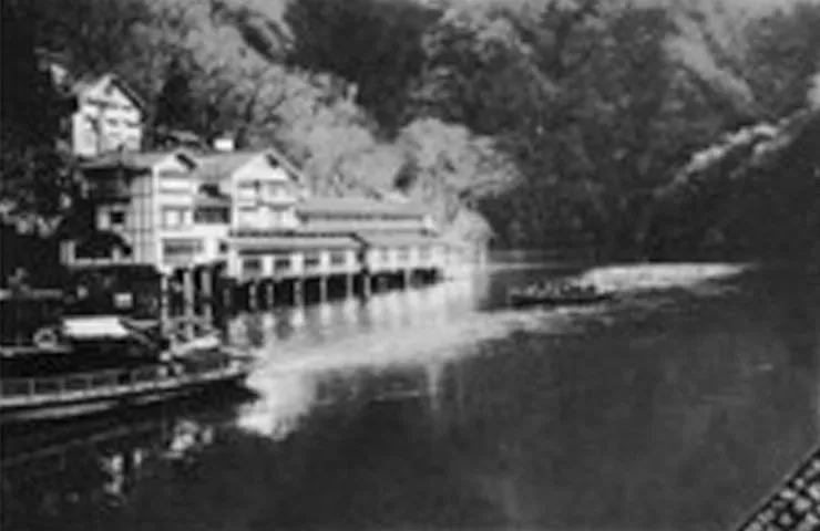 1931年、営業再開時の大牧温泉
